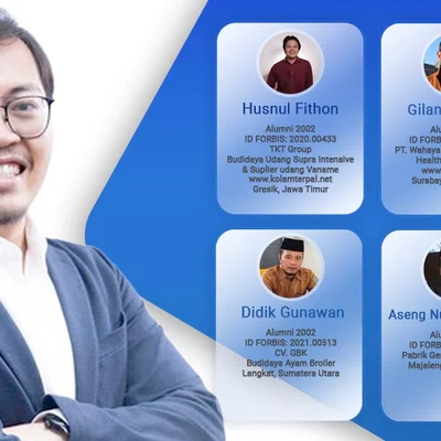 4 orang pengusaha anggota Forum Bisnis IKPM Gontor mendapa