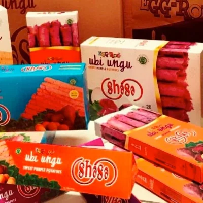 Egg Roll Ubi Ungu Shasa Produk Kuliner Ikon Oleh-Oleh Khas Jogja