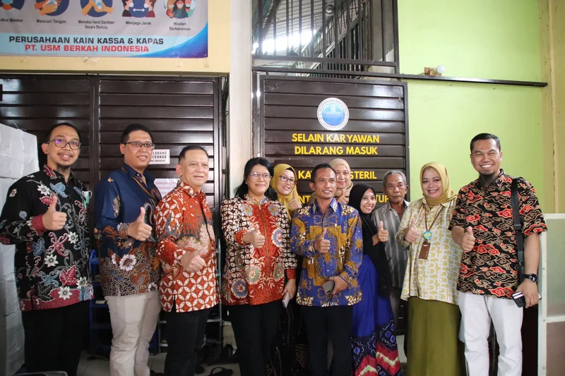 Dirjend FARMALKES KEMENKES RI Kunjungi Produsen Kasa Darma Husada PT USM Berkah Indonesia Pekalongan