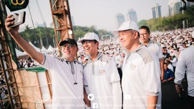 Keseruan Tajammu dan jalan sehat 100 tahun pondok modern Gontor
