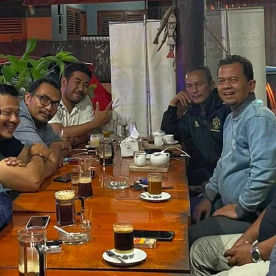 Tajamu' Bersama ketua IKPM Jogja, Penasehat IKPM Jogja dan beberapa anggota IKPM Jogja