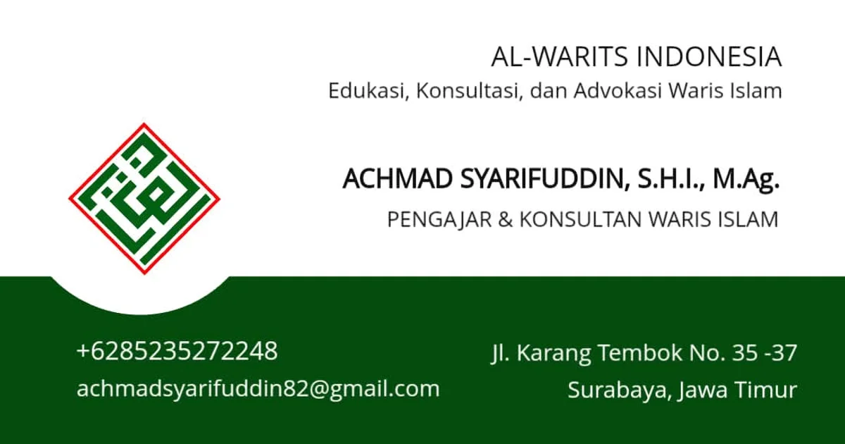 Jasa Konsultasi Waris Islam
